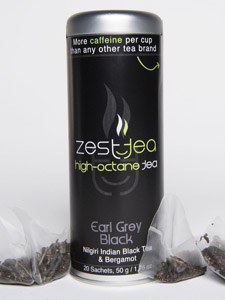 Zest Tea presents teas enriched with caffeine High-octane tea