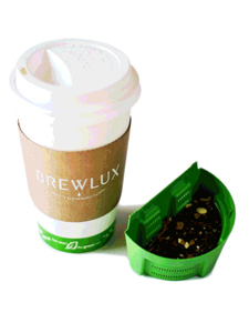 Biodegradable tea infuser introduced by The Tea Spot Tea drinking made sustainable